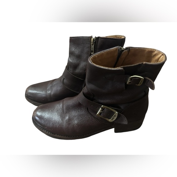 Frye Women’s Veronica Shortie Ankle Zip Moto Boots Leather Size 9.1/2 B2 - Picture 2 of 7